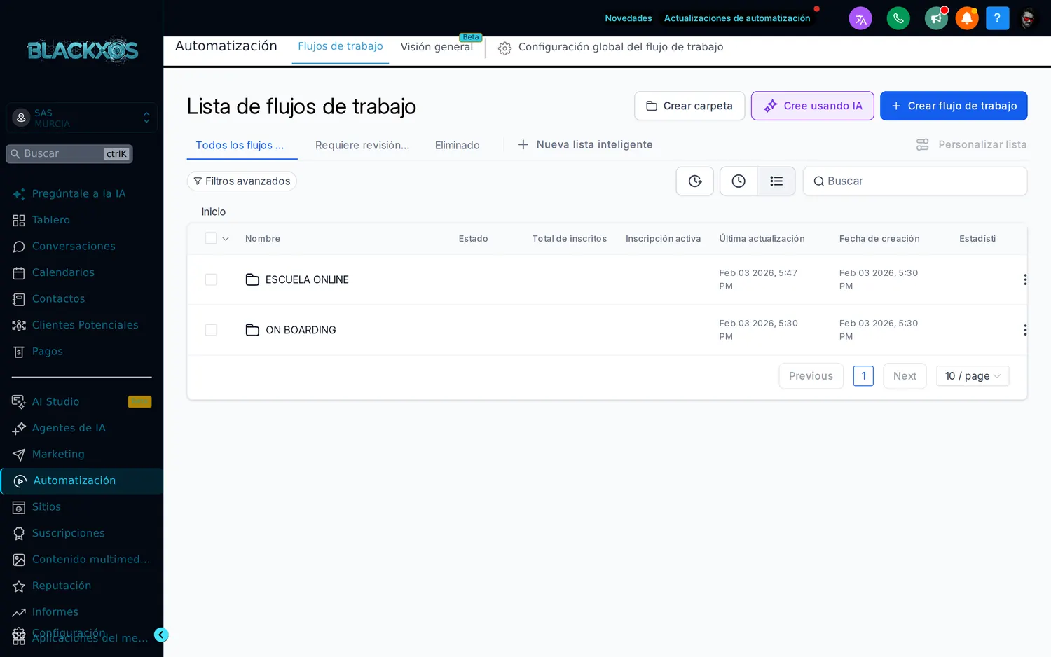 Flujos que trabajan solos